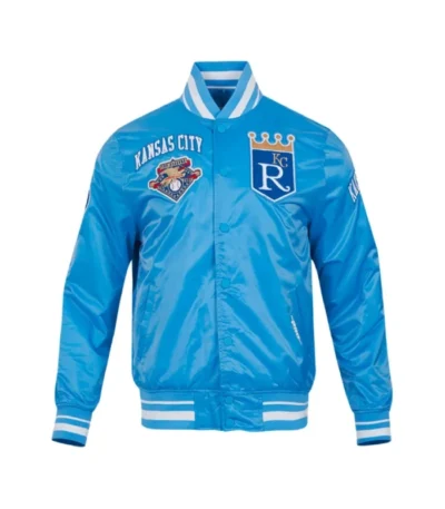 Kansas City Royals Retro Classic Rib Satin Jacket