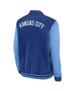 Kansas City Royals Collection Dugout Royal/Light Blue Bomber Jacket