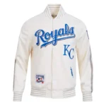 Kansas City Royals Current Logo Game Day Off-white/Royal Jacket