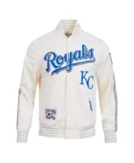 Kansas City Royals Current Logo Game Day Off-white/Royal Jacket