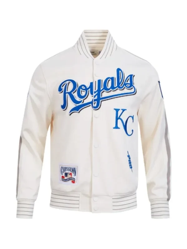 Kansas City Royals Current Logo Game Day Off-white/Royal Jacket