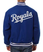 Kansas City Royals Blue Wool Letterman Jacket