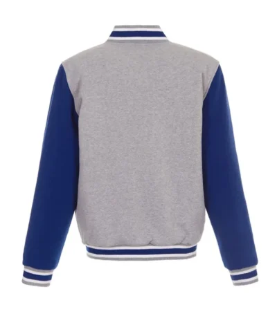 Kansas City Royals Gray/Royal Varsity Wool Jacket
