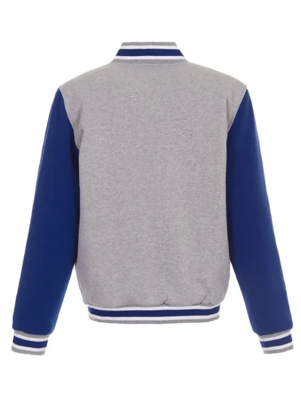 Kansas City Royals Gray/Royal Varsity Wool Jacket