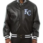 Kansas City Royals Leather Varsity Jacket