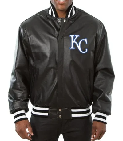 Kansas City Royals Leather Varsity Jacket