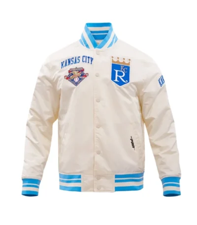 Kansas City Royals Retro Classic Rib Satin Jacket