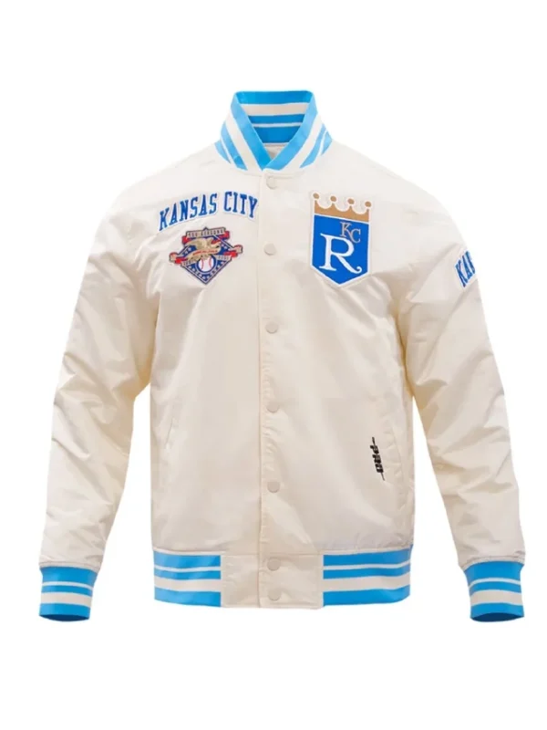 Kansas City Royals Retro Classic Rib Satin Jacket