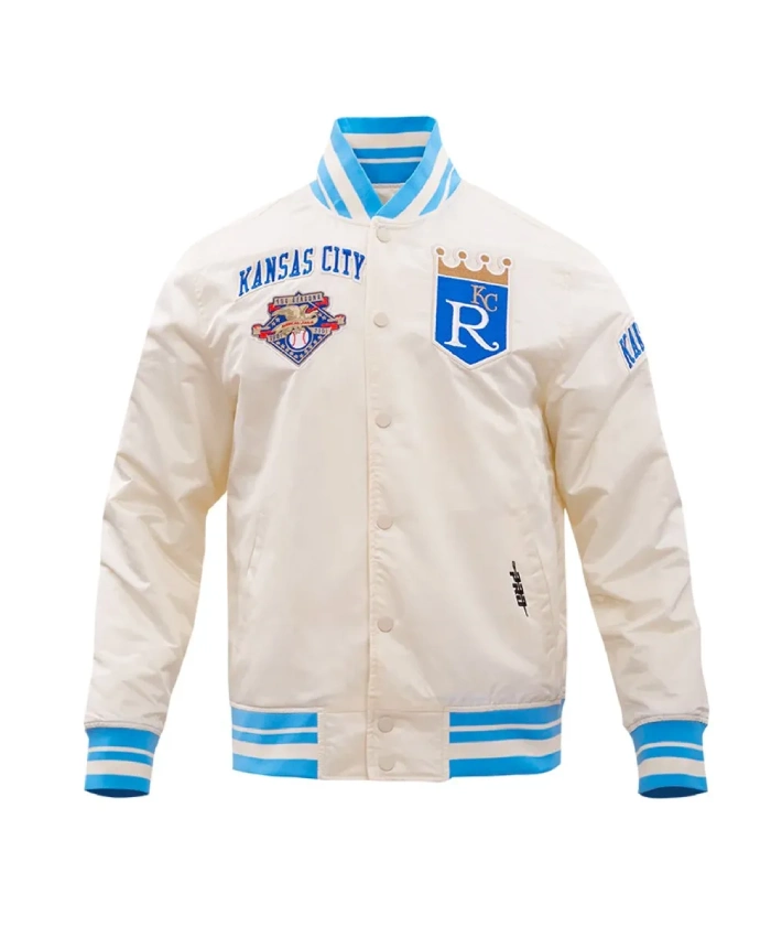 Kansas City Royals Retro Classic Rib Satin Jacket Kansas City Royals Retro Classic Rib Satin Jacket