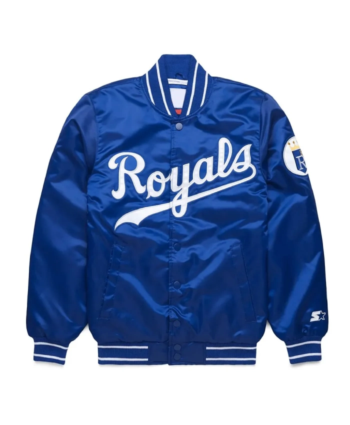Kansas City Royals Royal Blue Classic Satin Jacket Kansas City Royals Royal Blue Classic Satin Jacket