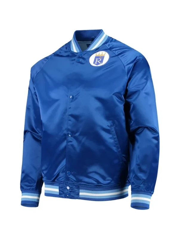 Kansas City Royals Royal Blue Lightweight Satin Jacket
