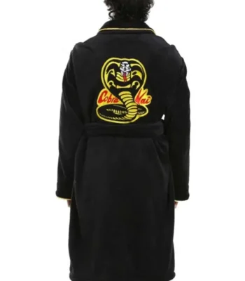Karate Kid Cobra Kai Black Bathrobe Coat