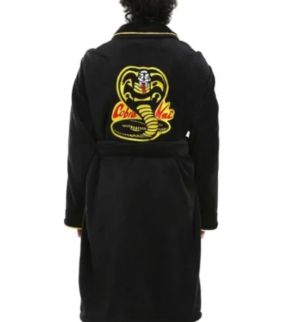 Karate Kid Cobra Kai Black Bathrobe Coat