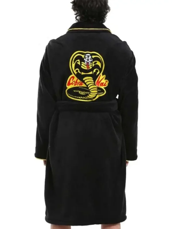 Karate Kid Cobra Kai Black Bathrobe Coat