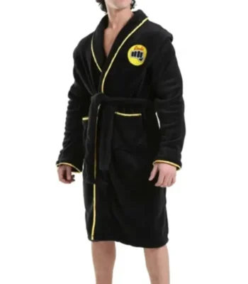 Karate Kid Cobra Kai Black Bathrobe Coat