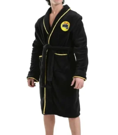 Karate Kid Cobra Kai Black Bathrobe Coat