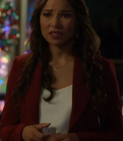 Kat Butler Under The Christmas Sky 2023 Burgundy Coat