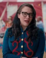 WandaVision Kat Dennings Em­broi­dered Blue Cotton Jacket