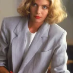 Kelly McGillis Top Gun 1986 Notched Collar Cotton Coat