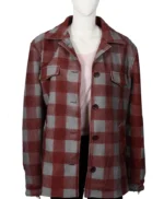 Kelly Reilly Yellowstone Beth Dutton Plaid Wool Coat