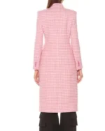 Kelsey Peters Younger Season 7 Pink Checked Coat