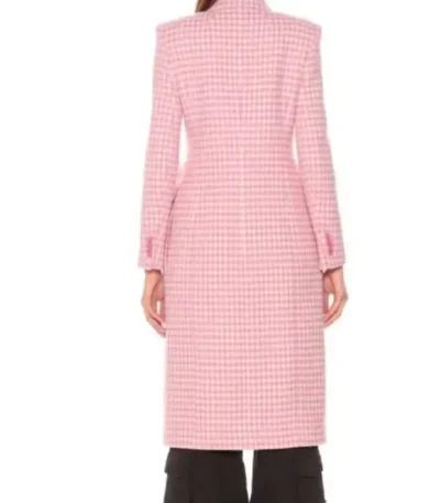 Kelsey Peters Younger Season 7 Pink Checked Coat
