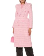 Kelsey Peters Younger Season 7 Pink Checked Coat