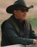 John Dutton Yellowstone S05 Black Puffer Vest