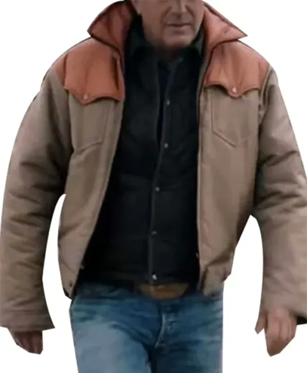 Kevin Costner Yellowstone S03 John Dutton Two Tone Jacket