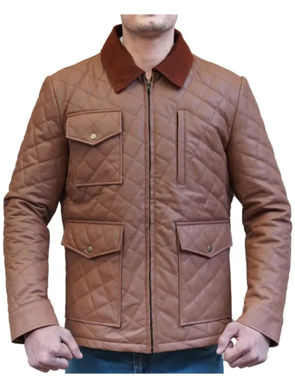 Kevin Costner Yellowstone S04 Quilted Jacket