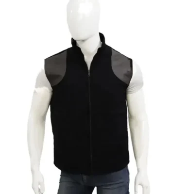 Yellowstone Mens John Dutton Black Quilted Parachute Vest