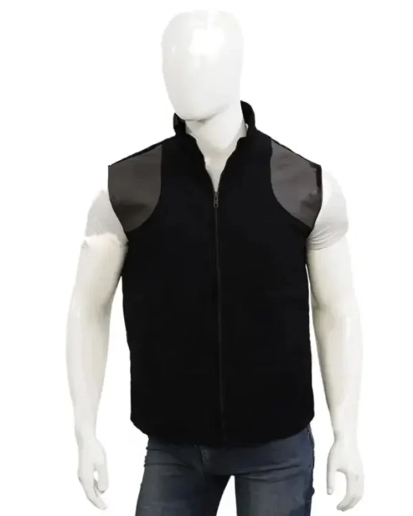 Yellowstone Mens John Dutton Black Quilted Parachute Vest