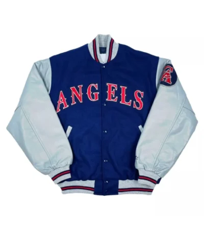 LA Angels Blue and Gray Varsity Jacket