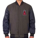LA Angels Charcoal/Navy Varsity Jacket