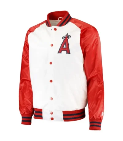 LA Angels Clean-Up Hitter White and Red Jacket
