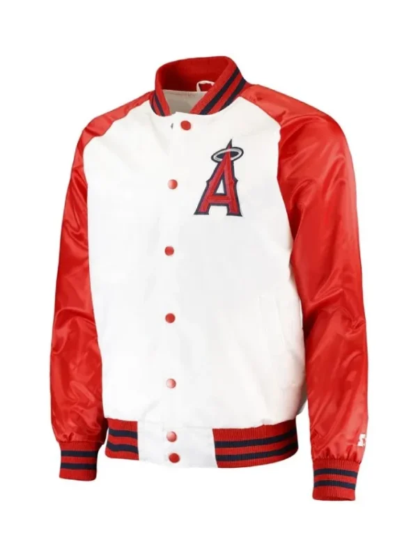 LA Angels Clean-Up Hitter White and Red Jacket