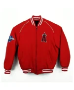 LA Angels World Series Varsity Red Wool Jacket