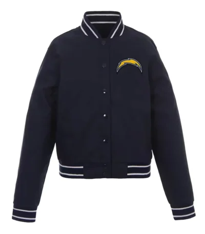 LA Chargers Navy Poly Twill Jacket