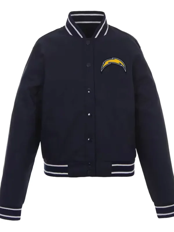 LA Chargers Navy Poly Twill Jacket