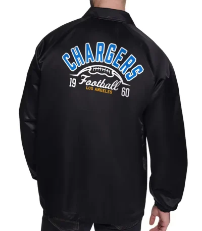 LA Chargers Retro Logo Coaches Jacket