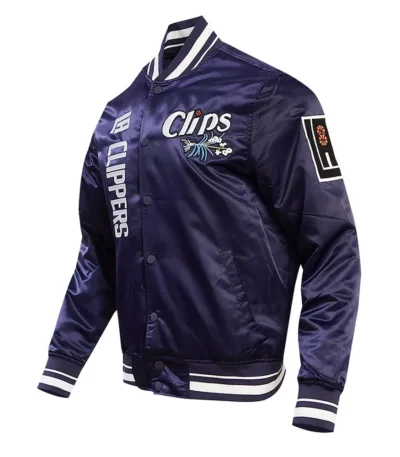 LA Clippers 2023/24 City Edition Navy Satin Jacket