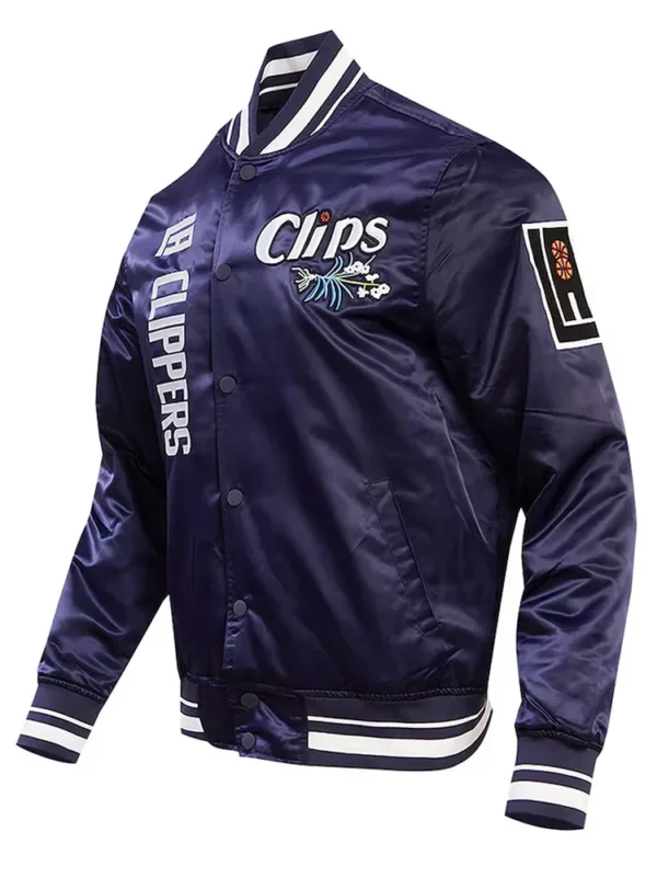 LA Clippers 2023/24 City Edition Navy Satin Jacket