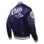 LA Clippers 2023/24 City Edition Navy Satin Jacket