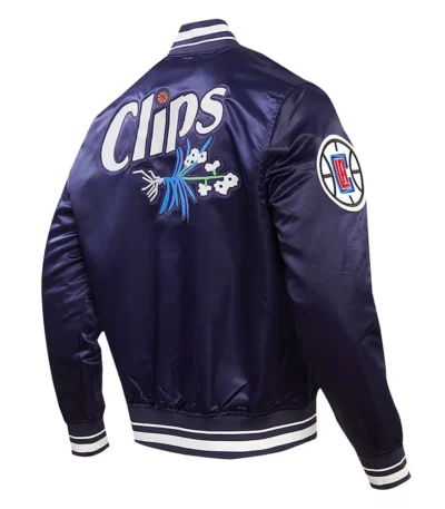 LA Clippers 2023/24 City Edition Navy Satin Jacket
