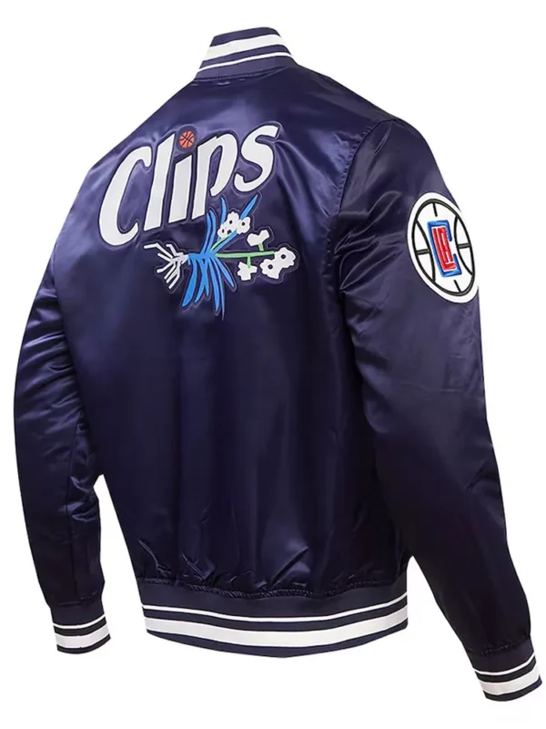 LA Clippers 2023/24 City Edition Navy Satin Jacket