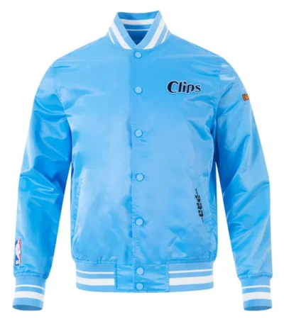 LA Clippers 2024/25 City Edition Chenille Blue Satin Jacket