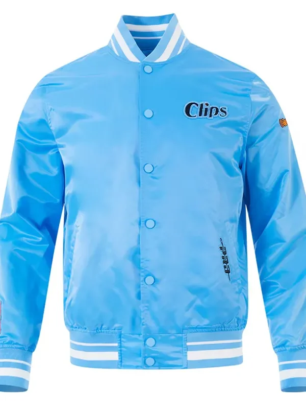 LA Clippers 2024/25 City Edition Chenille Blue Satin Jacket