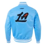 LA Clippers 2024/25 City Edition Chenille Blue Satin Jacket