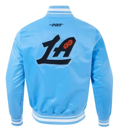 LA Clippers 2024/25 City Edition Chenille Blue Satin Jacket
