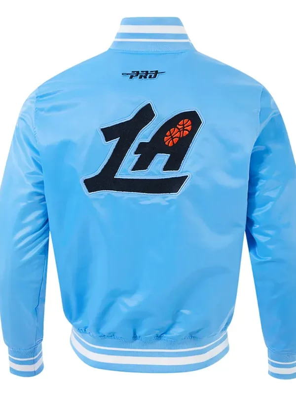 LA Clippers 2024/25 City Edition Chenille Blue Satin Jacket